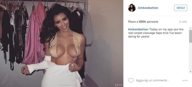 Kim Kardashian nuda su Instagram: foto 4