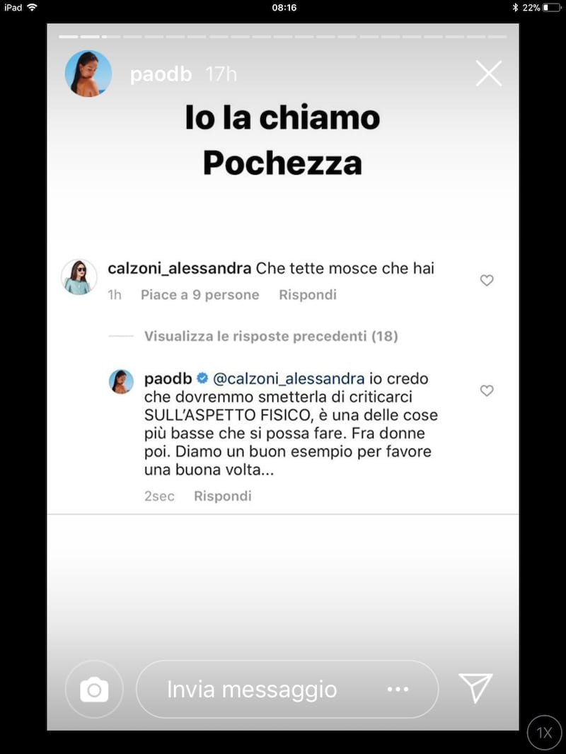 Il web contro Paola Di Benedetto, ma lei risponde: “Che pochezza”