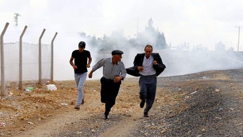 Protesta curda vicino a Sanliurfa 9